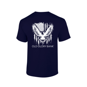 Navy Eagle Soaring t-shirt with eagle graphic